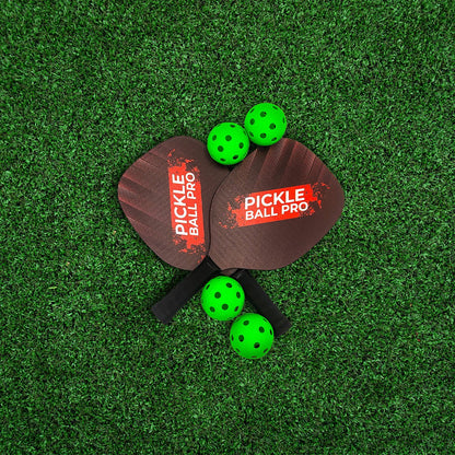 Pickleballset 2 rackets 4 ballen