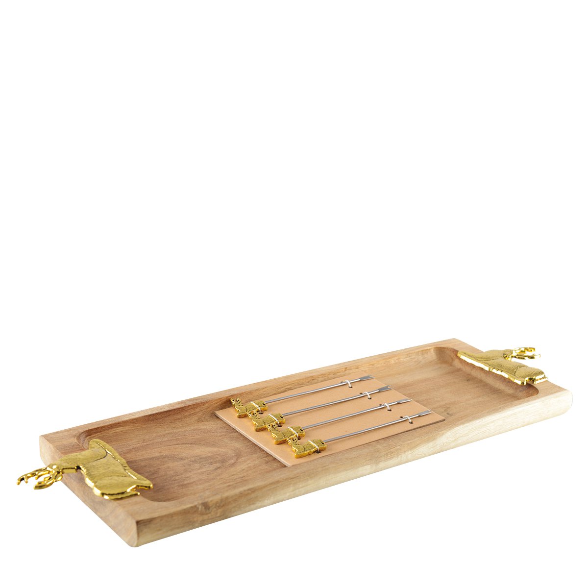 Kaasplank met 4 spikes doré