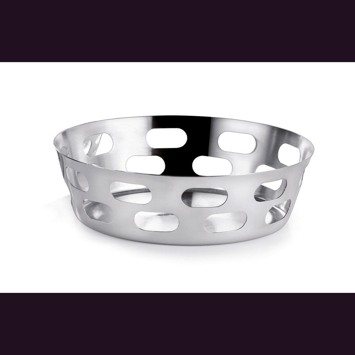 Broodmand 17 cm roestvrij staal zilver