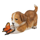 Dog Figurine 20x8x11 cm Brown Plastic Home Accessories