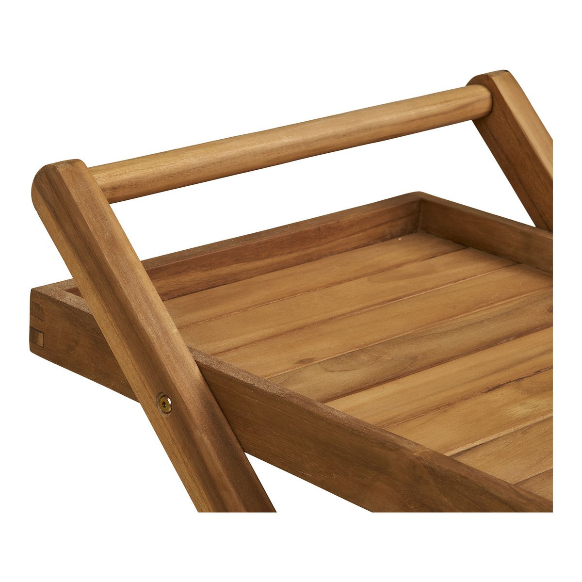 Theewagen teak naturel 86x50x81 cm