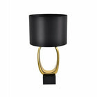 Tafellamp goud zwart E27 fitting