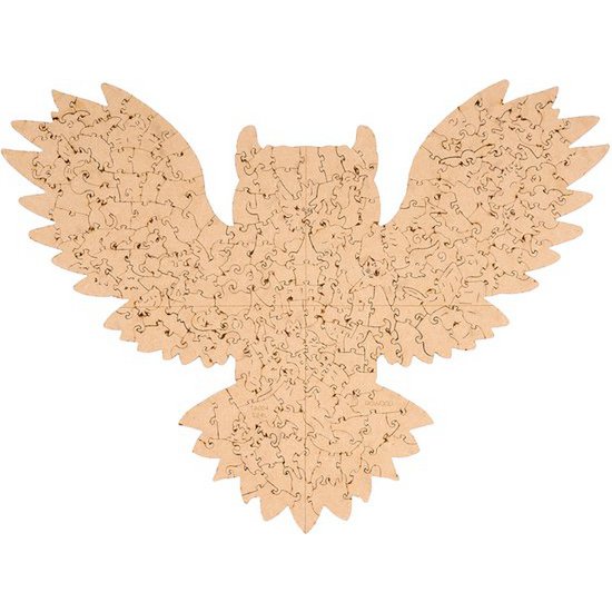 Wooden Jigsaw Puzzle, Rowood/Robotime, Paradise, Owl, TA004, 36.8x27.5cm