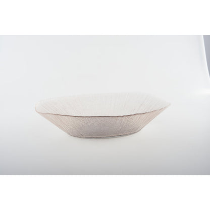 Saladier ovaal glas 30 cm transparant