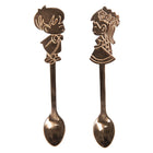 Lepels set van 2 12 cm koperkleurig metaal
