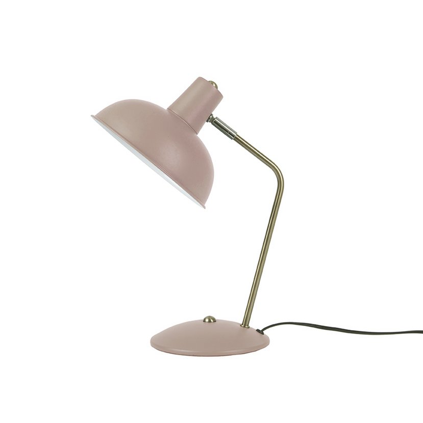 Tafellamp kap 19,5 cm ijzer matzwart antiek goud