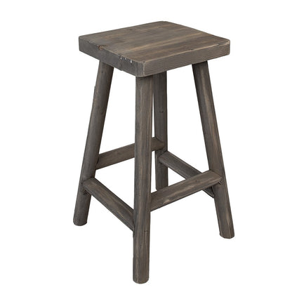 Plantentafel 30x30x58 cm gerecycled hout bruin