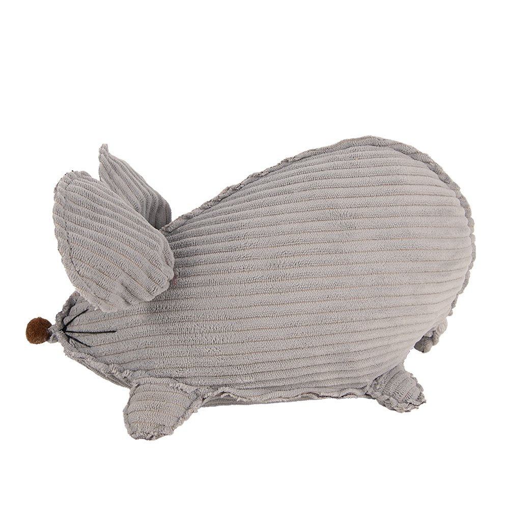 Deurstopper Muis 28x15x16 cm Grijs Synthetisch