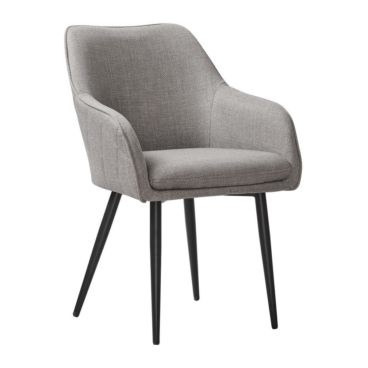 Eetkamerstoel structuurstof taupe 61x60x85 cm