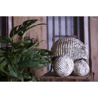 Kerstbal Ø 10 cm Beige Glas Kerstdecoratie