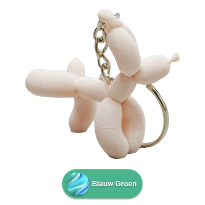 Sleutelhanger ballon hond plassend PLA