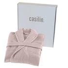 Badjas gewafeld katoen Misty Pink unisex
