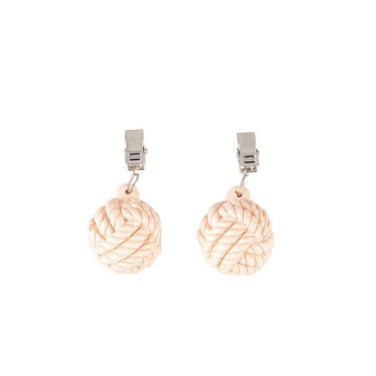 Tafelkleedgewichten 4 stuks beige plastic