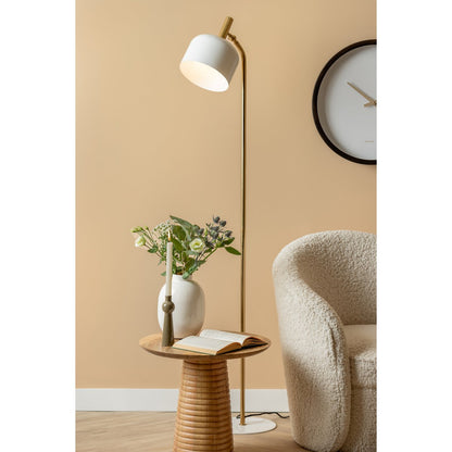 Vloerlamp 164x26x26 cm wit ijzer