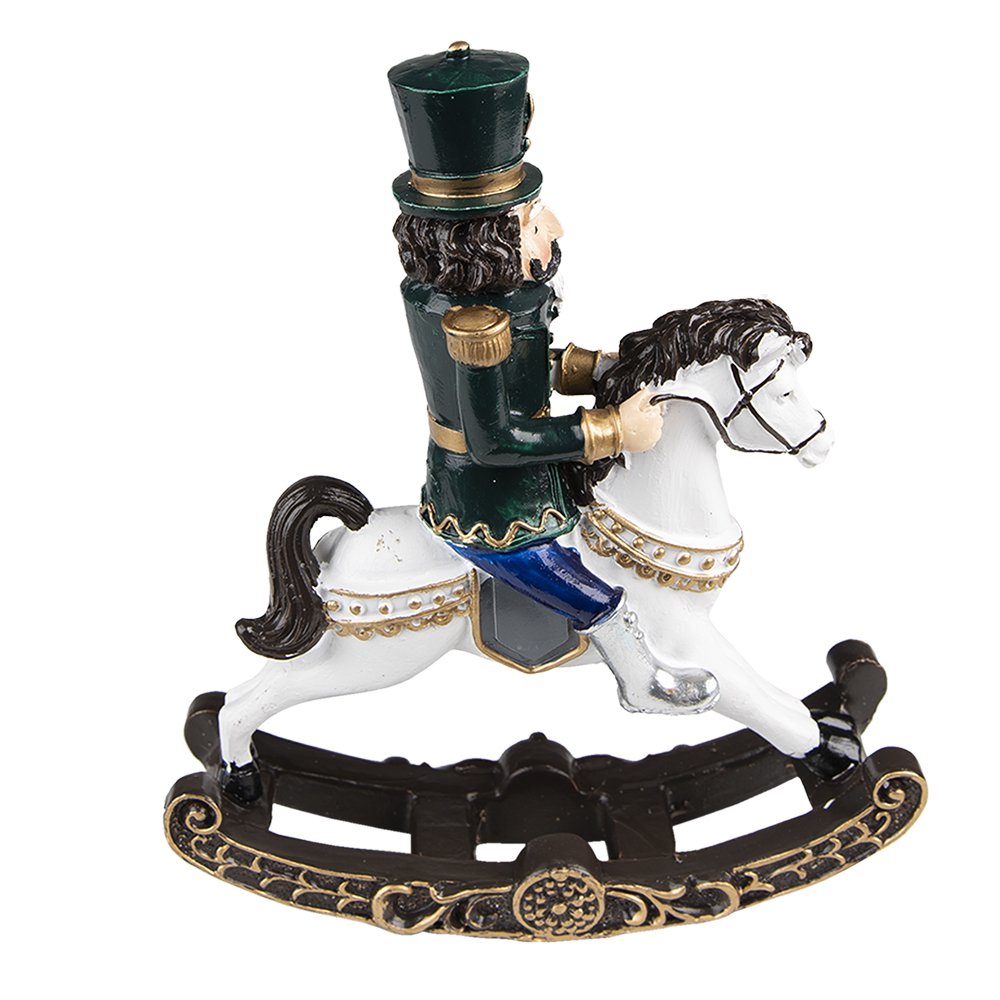 Christmas Decoration Nutcracker 18 cm Green Polyresin