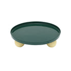 Dienblad rond 25 cm ijzer groen