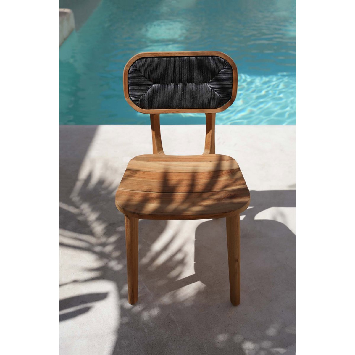 Eetkamerstoel teakhout geupcycled