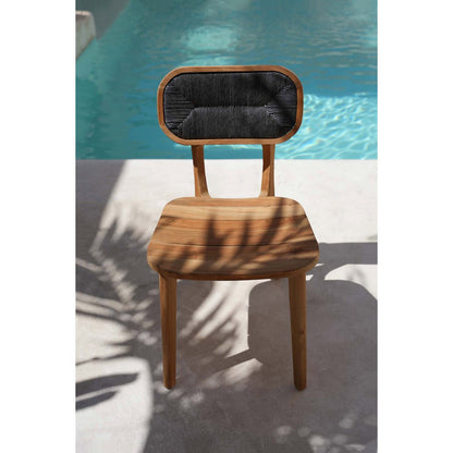 Eetkamerstoel teakhout geupcycled