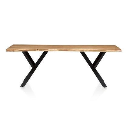 Eettafel acacia 220x110 cm massief hout