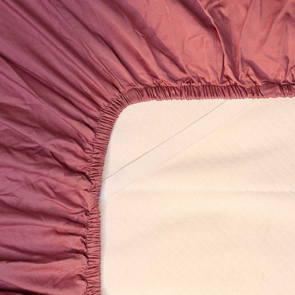 Hoeslaken TENCEL™ Twill 30cm diep Dusty Rose
