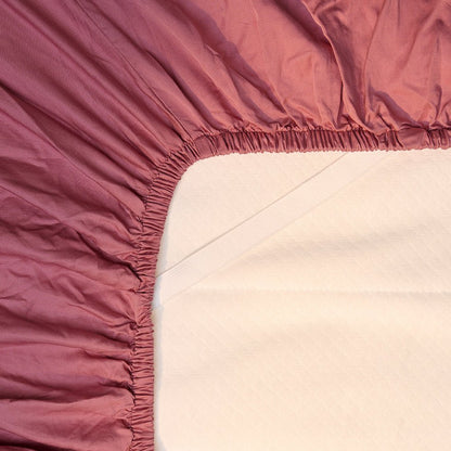 Hoeslaken TENCEL™ Twill 30cm diep Dusty Rose