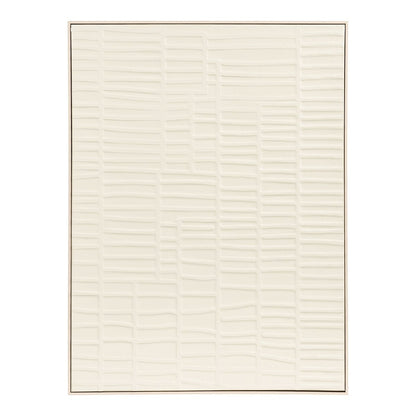 Ena Relief Wanddecoratie, beige, 60x80 cm