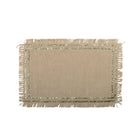 Plat bord goud jute 42x28x1 cm
