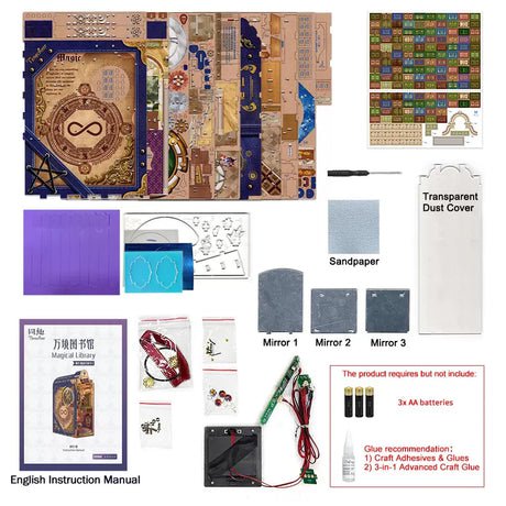 Tonecheer DIY Boeknook Magische Bibliotheek Boekenkast Decor