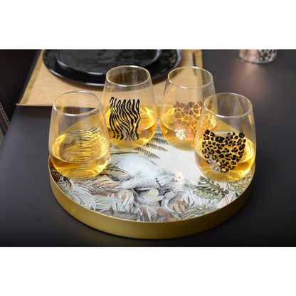 Dienblad rond Kenia olifant decoratief