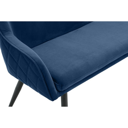 Bench 160 cm velvet blue