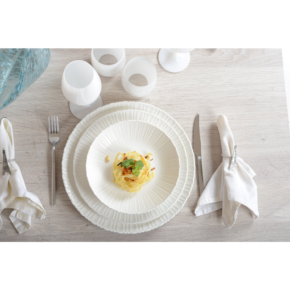 Bord rond 21.2 cm wit porselein