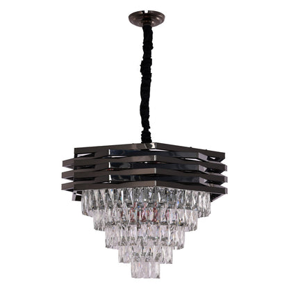 Hanglamp Crystal Black 60 cm 12x E14