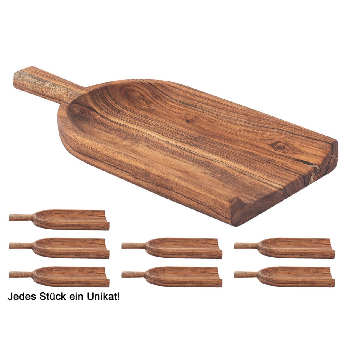 Houten Schep Decoratie 45x20cm Master Box 8 Delige Acacia