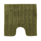 Toiletmat 59x59 cm katoen mosgroen antislip