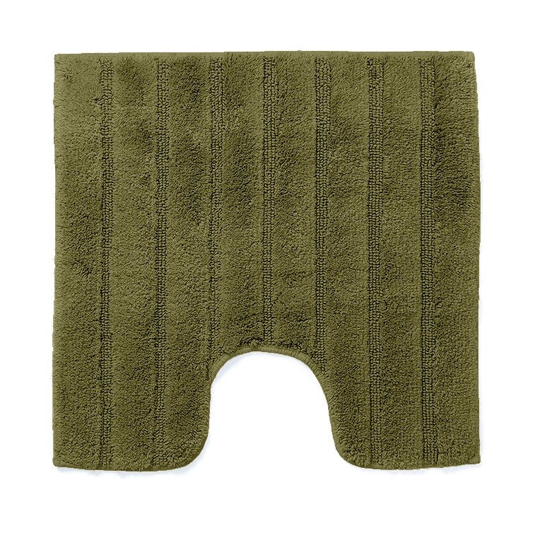 Toiletmat 59x59 cm katoen mosgroen antislip