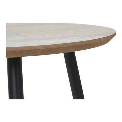 Salontafel Ø55x45 cm zwart MDF