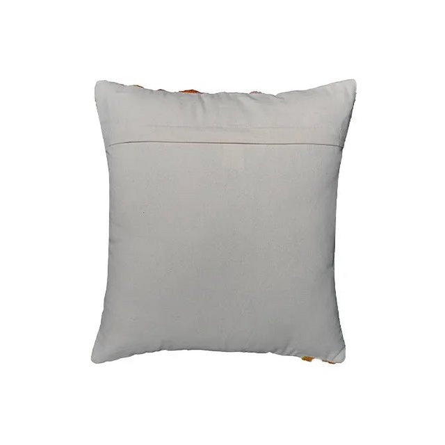 Kussenhoes 45x45 cm geborduurd bloemenpatroon katoen