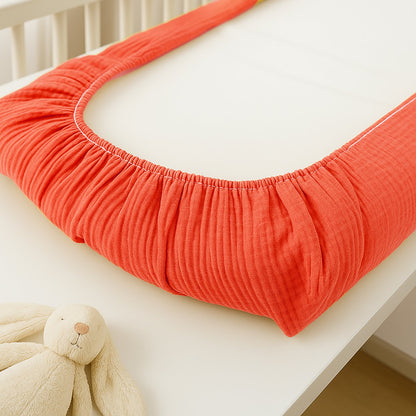 Strawberry organic cotton changing pad cover