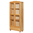 Showcase 85x35x189 cm massief dennenhout