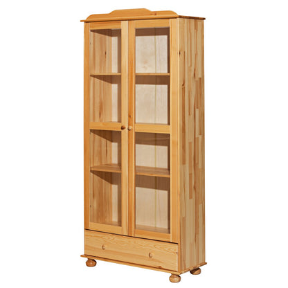 Showcase 85x35x189 cm massief dennenhout