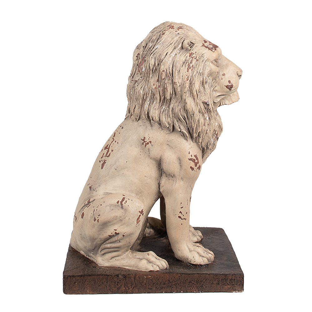 Decorative Statue Lion 30x23x45 cm Beige Brown Magnesium (MGO)