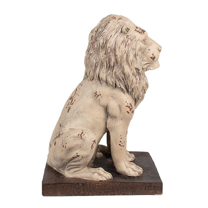 Decorative Statue Lion 30x23x45 cm Beige Brown Magnesium (MGO)