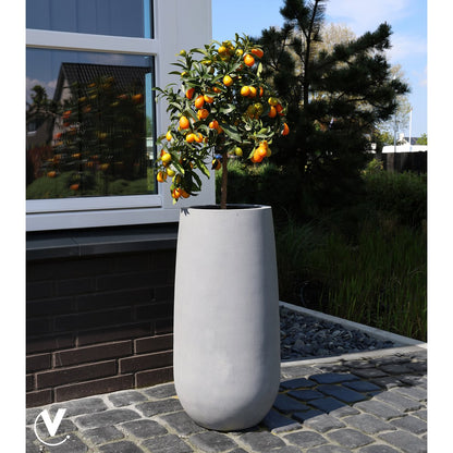 Plantenpot Idaho grey Ø35x70 cm polyester