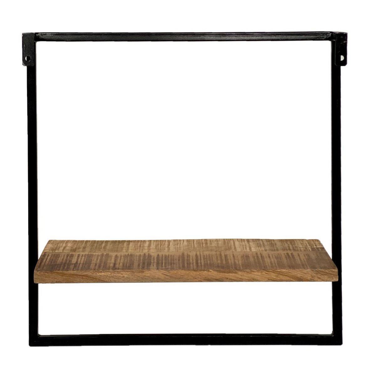 Hangplank Boekenplank 50x50x25 Metalen Frame Zwart