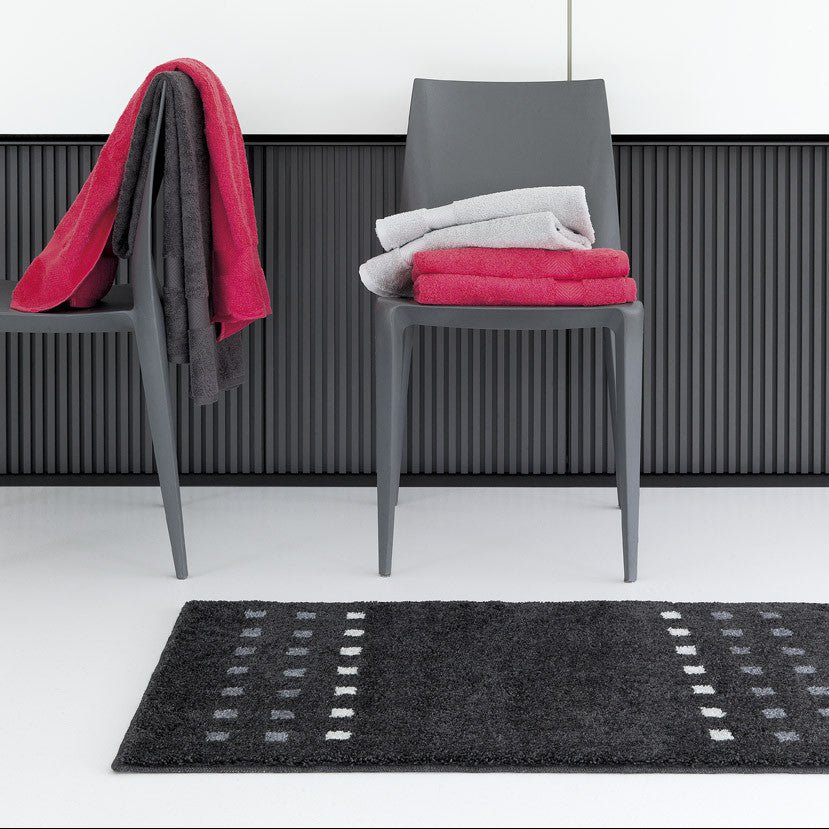 Bidetmat 60x60 cm grijs acryl