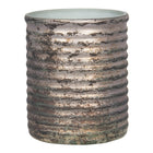 Theelichthouder Ø 8x9 cm koperkleurig glas