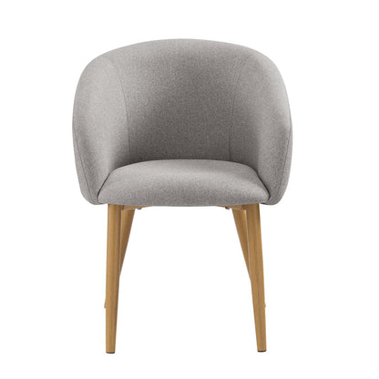 Fauteuilset 2 stuks structuurstof taupe