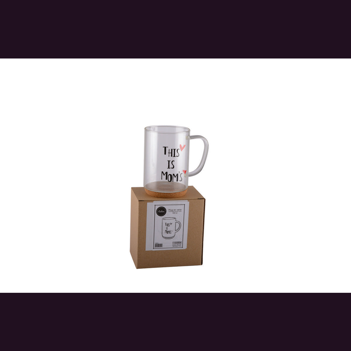Mok transparant glas 400 ml