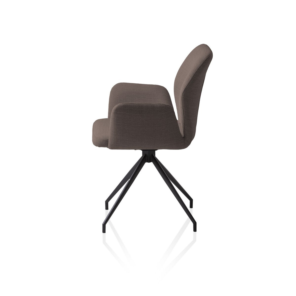 Fauteuil draaibaar bruin 59x58x88 cm