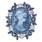 Brooch Women Grey, Metal